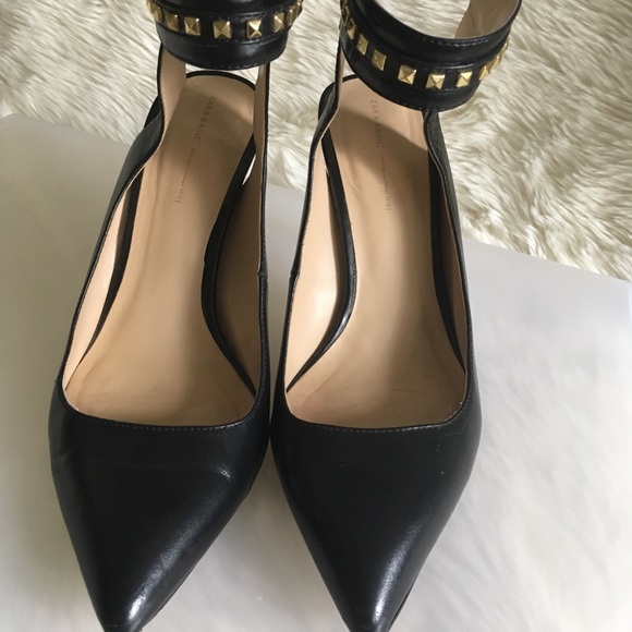 Zara Studded Ankle Strap Heels - Picture 2 of 8